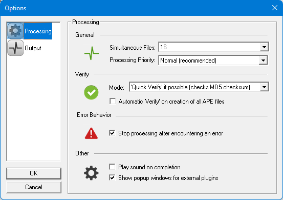 Options Processing